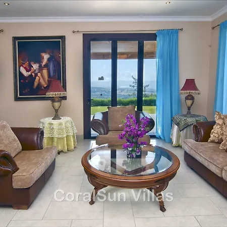 Villa Amazing Luxury Villa, Enormous Heated Pool Jacuzzi, Gym, Games In Paphos, Argaka