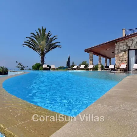Amazing Luxury Villa, Enormous Heated Pool Jacuzzi, Gym, Games In Paphos, Villa *