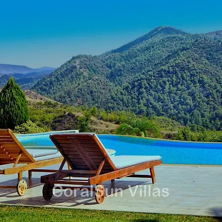 Villa Amazing Luxury Villa, Enormous Heated Pool Jacuzzi, Gym, Games In Paphos, Argaka